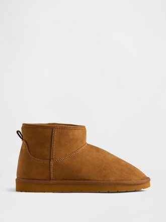 Botas de ante vegano con forro sherpa para niños Botas de ante vegano con forro sherpa para niños