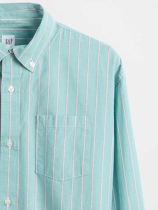 Camisa relajada de popelina de algodón orgánico para niños Camisa relajada de popelina de algodón orgánico para niños