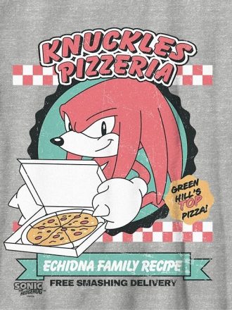 Camiseta gráfica infantil de Sonic The Hedgehog y Knuckles Pizza Camiseta gráfica infantil de Sonic The Hedgehog y Knuckles Pizza