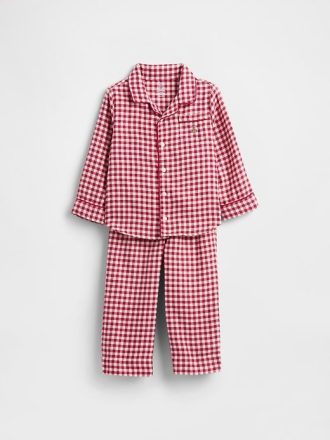 Pijama de franela reciclada para bebés y niños pequeños Pijama de franela reciclada para bebés y niños pequeños