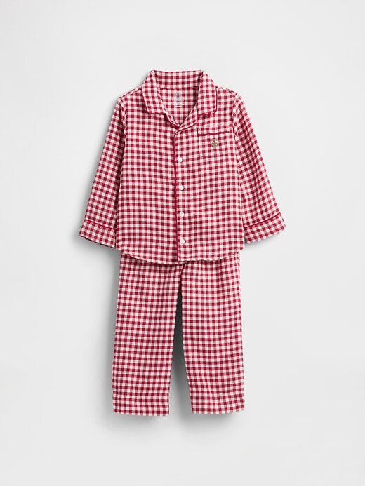 Pijama de franela reciclada para bebés y niños pequeños Pijama de franela reciclada para bebés y niños pequeños