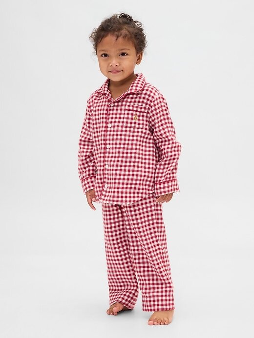 Pijama de franela reciclada para bebés y niños pequeños Pijama de franela reciclada para bebés y niños pequeños