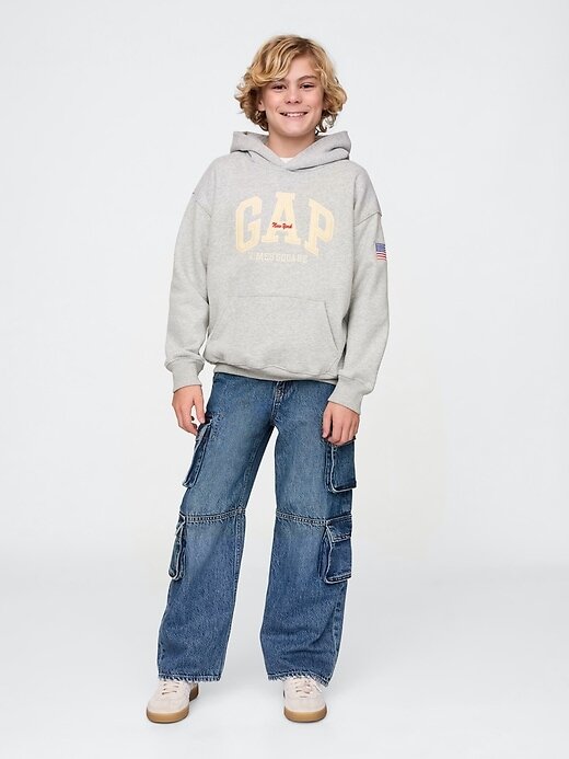 Sudadera con capucha VintageSoft NYC Times Square para niños Sudadera con capucha VintageSoft NYC Times Square para niños