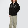 Sudadera con capucha y cremallera con logotipo suave vintage para niños Sudadera con capucha y cremallera con logotipo suave vintage para niños