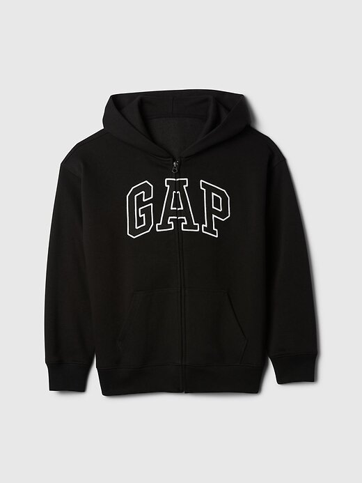 Sudadera con capucha y cremallera con logotipo suave vintage para niños Sudadera con capucha y cremallera con logotipo suave vintage para niños