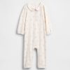 Traje de baño de una pieza sin pies de pointelle hilado suave para bebé Traje de baño de una pieza sin pies de pointelle hilado suave para bebé