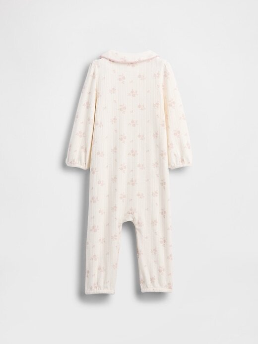 Traje de baño de una pieza sin pies de pointelle hilado suave para bebé Traje de baño de una pieza sin pies de pointelle hilado suave para bebé